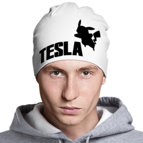 beanie с принтом Tesla в Сыктывкаре,  |  | 