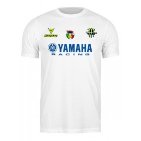 Мужская футболка с принтом Yamaha Racing в Сыктывкаре,  |  | 