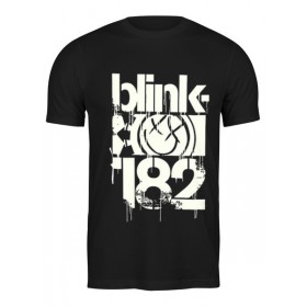 Мужская футболка с принтом blink-182 smile shirt в Сыктывкаре,  |  | 