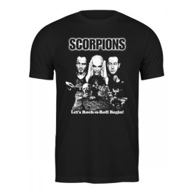 Мужская футболка с принтом Scorpions Band в Сыктывкаре,  |  | Тематика изображения на принте: 