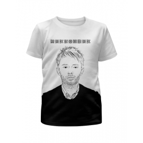 Футболка с полной запечаткой для мальчиков с принтом Radiohead Thom Yorke T-Shirt в Сыктывкаре,  |  | Тематика изображения на принте: 