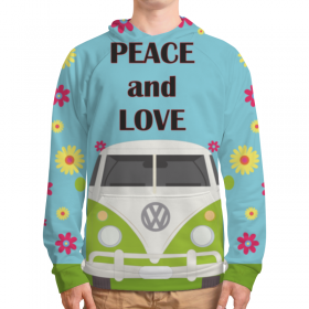 full_print_hoodie с принтом Peace and love в Сыктывкаре, 92% хлопка 8% эластана Плотность: 245 гр/м2 |  | 