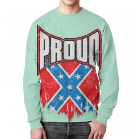 full_print_sweatshirt с принтом Флаг Конфедерации США в Сыктывкаре,  |  | 