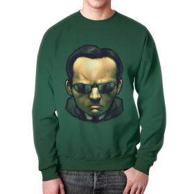 full_print_sweatshirt с принтом Агент Смит в Сыктывкаре,  |  | Тематика изображения на принте: 