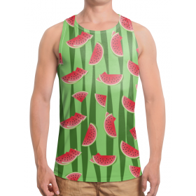 full_print_tanktop с принтом Арбуз в Сыктывкаре,  |  | Тематика изображения на принте: 