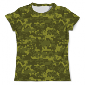 full_print_tee с принтом Digital Camouflage Design в Сыктывкаре, Футболка с нанесением полноцветного изображения по всей поверхности может быть выполнена в двух вариантах - ХЛОПОК и СИНТЕТИКА. | Хлопок - ткань из 100% хлопка высшего качества пенье.  <br>Синтетика - ткань с высоким содержанием синтетического волокна (до 80%).  Материал хорошо тянется, имеет приятную на ощупь фактуру | 