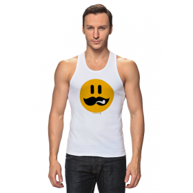 tanktop с принтом Сталин смаил. Stalin smile. в Сыктывкаре,  |  | Тематика изображения на принте: 