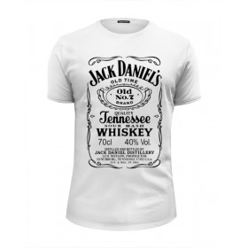 Мужская футболка Premium с принтом Jack Daniels в Сыктывкаре, Белый, черный, серый меланж, голубой: 100% хлопок, плотность 160 гр. Остальные цвета: 92% хлопок, 8% лайкра, плотность 170-180гр. |  | 