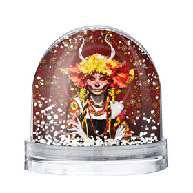 Водяной шар с принтом День мертвецов в Сыктывкаре, Пластик | Изображение внутри шара печатается на глянцевой фотобумаге с двух сторон | cobwebs | color | day of the dead | dead | death | eyes | girl | halloween | holiday | makeup | mask | mexican skull | mexico | ornament | pattern | взгляд | девушка | день мертвых | макияж | маска | мексика | мексиканский череп | мертвецов | орнамент | п