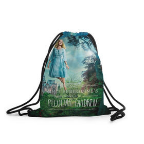 Рюкзак-мешок 3D с принтом Эмма Блум в Сыктывкаре, 100% полиэстер | плотность ткани — 200 г/м2, размер — 35 х 45 см; лямки — толстые шнурки, застежка на шнуровке, без карманов и подкладки | дом странных детей