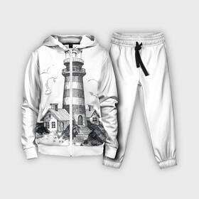 Детский костюм 3D с принтом Маяк в Сыктывкаре,  |  | вмф | карандаш | маяк | море | моряк | речник | флот