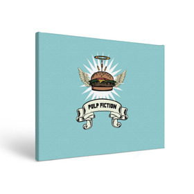 Холст прямоугольный с принтом Четвертьфунтовый чизбургер в Сыктывкаре, 100% ПВХ |  | Тематика изображения на принте: big kahuna | pulp fiction | винсент вега | гамбургер | джулс виннфилд | криминальное чтиво