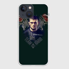 Чехол для iPhone 13 mini с принтом Хабиб Нурмагомедов в Сыктывкаре,  |  | ufc | вольная борьба | самбо | хабиб нурмагомедов
