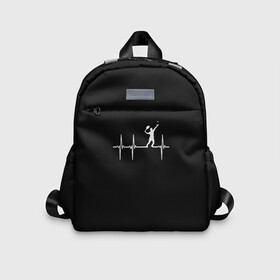 Детский рюкзак 3D с принтом Теннис в Сыктывкаре, 100% полиэстер | лямки с регулируемой длиной, сверху петелька, чтобы рюкзак можно было повесить на вешалку. Основное отделение закрывается на молнию, как и внешний карман. Внутри дополнительный карман. По бокам два дополнительных кармашка | tennis