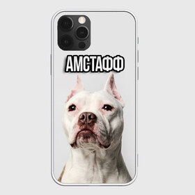 Чехол для iPhone 12 Pro Max с принтом Стаффордшир в Сыктывкаре, Силикон |  | Тематика изображения на принте: пес | питбуль | собака | стафф | стаффордширский терьер