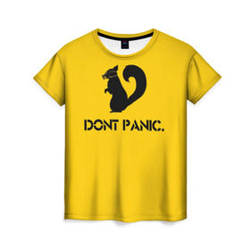 Dont d. Ткань донт паник. Донт паник. Фктболка салатовая донт паник. Женская футболка 'don't Panic'.