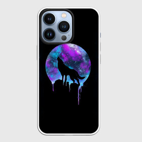 Чехол для iPhone 13 Pro с принтом волк на фоне луны в Сыктывкаре,  |  | Тематика изображения на принте: wolf | волк | галактика | звезды | кайот | космос | луна | млечный путь | ночь | собака