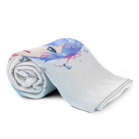 Плед 3D с принтом Re:Zero. Рем в Сыктывкаре, 100% полиэстер | закругленные углы, все края обработаны. Ткань не мнется и не растягивается | re zero | re:zero. жизнь с нуля в альтернативном мире | re:zero. жизнь с нуля в другом мире | rezero | аниме | манга | рем | рем и рам | эмилия