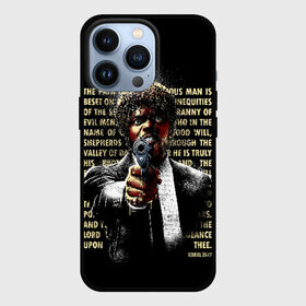 Чехол для iPhone 13 Pro с принтом Путь праведника в Сыктывкаре,  |  | Тематика изображения на принте: criminal | pulp fiction | quentin | tarantino | бас | грэм нортон | джексон | иезекииля | квентин | криминальное | праведник | праведный | путь | сэмюэл л | тарантино | чтиво
