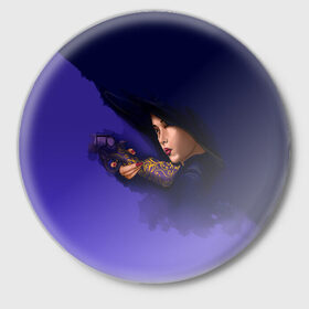 Значок с принтом Отель Дель Луна в Сыктывкаре,  металл | круглая форма, металлическая застежка в виде булавки | герои сериалов | дорама | дорамы | корейский | корейский сериал | луна | отель | отель дель луна | сериал | сериал 2019