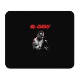 Коврик для мышки прямоугольный с принтом EL CUCUY в Сыктывкаре, натуральный каучук | размер 230 х 185 мм; запечатка лицевой стороны | cucuy | el cucuy | mma | tony ferguson | ufc | бабайка | бугимен | конор | мма | орел | тони | тони фергюсон | хабиб | эль кукуй | юфс