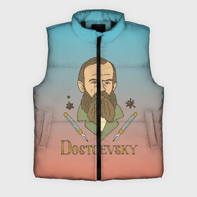 Мужской жилет утепленный 3D с принтом Достоевский Фёдор Михайлович в Сыктывкаре,  |  | достоевский | достоевский фёдор михайлович | классик | литература | писатели | писатель | преступление и наказание | стихи | школа | школьная программа