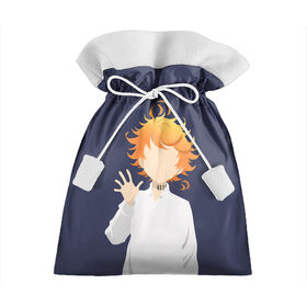Подарочный 3D мешок с принтом Emma в Сыктывкаре, 100% полиэстер | Размер: 29*39 см | Тематика изображения на принте: emma | neverland | the promised neverland | yakusoku no neverland | неверленд | неверлэнд | обещанный неверленд | эмма