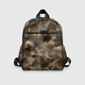 Детский рюкзак 3D с принтом СОВРЕМЕННЫЙ КАМУФЛЯЖ в Сыктывкаре, 100% полиэстер | лямки с регулируемой длиной, сверху петелька, чтобы рюкзак можно было повесить на вешалку. Основное отделение закрывается на молнию, как и внешний карман. Внутри дополнительный карман. По бокам два дополнительных кармашка | camouflage | армия | военная форма | военный | вооружение | вооруженные силы | защита | защитный цвет | камуфляж | коричневый | маскировка | современный | солдат | униформа | форма