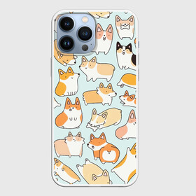 Чехол для iPhone 13 Pro Max с принтом Милые корги в Сыктывкаре,  |  | вельш корги | корги | милые корги | милые собаки