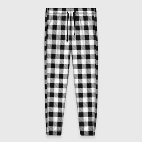 Женские брюки 3D с принтом Черно-белая клеточка в Сыктывкаре, полиэстер 100% | прямой крой, два кармана без застежек по бокам, с мягкой трикотажной резинкой на поясе и по низу штанин. В поясе для дополнительного комфорта — широкие завязки | fallout | fallout new vegas | белая клеточка | бенни | бэнни | в клетку | в клеточку | джентльмены | клетка | клеточка | клетчатая | клетчатый | костюм бенни | костюм тренера | тренер | тренер джентльмены