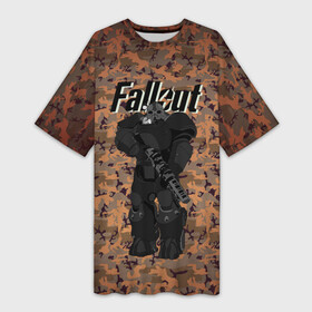 Платье-футболка 3D с принтом FALLOUT в Сыктывкаре,  |  | boy | fallout | logo game | new vegas | nuka cola | автомат | америка | апокалипсис | броня | вегас | война | герои | доспехи | камуфляж | логотипы игр | оружие | постапокалипсис | противогаз | пулемет | радиация | солдат