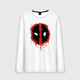 Мужской лонгслив хлопок с принтом Deadpool logo в Сыктывкаре, 100% хлопок |  | deadpool | logo | marvel | mutant | vdshardan | wade wilson | болтливый наемник | вэйд вилсон | дадпул | дедпул | дэдпул | дэтпул | комиксы | логотип | марвел | мутант | супергерой | уэйд уилсон