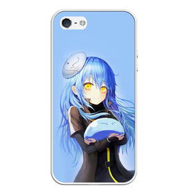 Чехол для iPhone 5/5S матовый Slime: в Сыктывкаре, Силикон | Область печати: задняя сторона чехла, без боковых панелей | rimuru | slime | римуру | слайм | шион