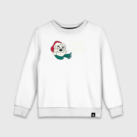 Детский свитшот хлопок с принтом Тасманийский дьявол в Сыктывкаре, 100% хлопок | круглый вырез горловины, эластичные манжеты, пояс и воротник | looney tunes | tasmanian devil | taz | warner bros | багз банни | безумные мелодии | веселые мелодии | ворнер | луни тюнз | луни тюнс | мультяшки | новый год | счастливых праздников | таз