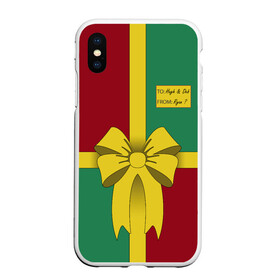 Чехол для iPhone XS Max матовый с принтом Свитер Райана Рейнольдса в Сыктывкаре, Силикон | Область печати: задняя сторона чехла, без боковых панелей | 2020 | christmas | deadpool | gift | hugh jackman | jake gyllenhaal | new year | present | ryan reynolds | snow | ugly xmas sweater | winter | джейк джилленхол | дэдпул | зима | новый год | подарок | райан рейнольдс | рождество | снег | уродливый новогодн