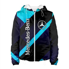 Женская куртка 3D с принтом Mercedes Benz в Сыктывкаре, ткань верха — 100% полиэстер, подклад — флис | прямой крой, подол и капюшон оформлены резинкой с фиксаторами, два кармана без застежек по бокам, один большой потайной карман на груди. Карман на груди застегивается на липучку | auto | boy | car | machine | man | mercedes benz | автобренды | автомобили | водитель | германия | логотипы автомобилей | мальчикам | машины | мерседес | мерседес бенц | мужские | немецкие авто | тачки