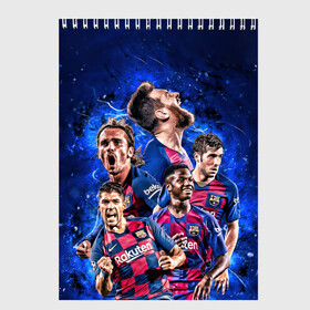 Скетчбук с принтом Месси и Суарес в Сыктывкаре, 100% бумага
 | 48 листов, плотность листов — 100 г/м2, плотность картонной обложки — 250 г/м2. Листы скреплены сверху удобной пружинной спиралью | Тематика изображения на принте: lionel messi | luis suarez | luis surez | madrid | барселона | лионель месси | луис альберто суарес | мадрид | фк | футбол | футбольный клуб