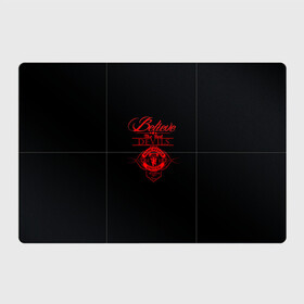 Магнитный плакат 3Х2 с принтом Believe in Devils в Сыктывкаре, Полимерный материал с магнитным слоем | 6 деталей размером 9*9 см | Тематика изображения на принте: manchester | manchester united | red devils | united | английский футбол | англия | апл | красные дьяволы | криштиану | криштиану роналду | лига чемпионов | манчестер | манчестер юнайтед | футбол | юнайтед