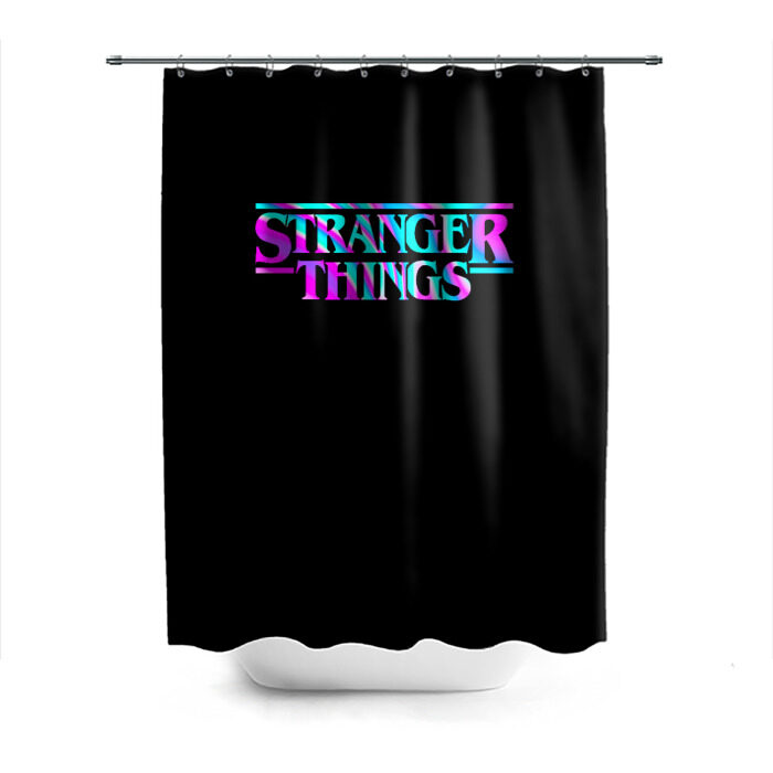 Штора 3D для ванной Очень странные дела фото